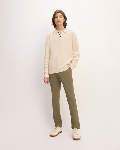 The Cotton Chunky Rib Polo | Canvas