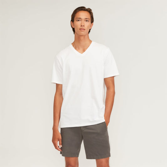 The Organic Cotton V-Neck Tee | White