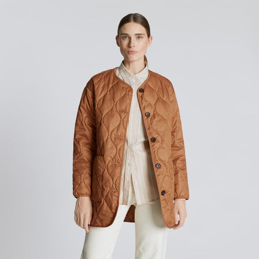 The Quilted Liner | Tawny Brown