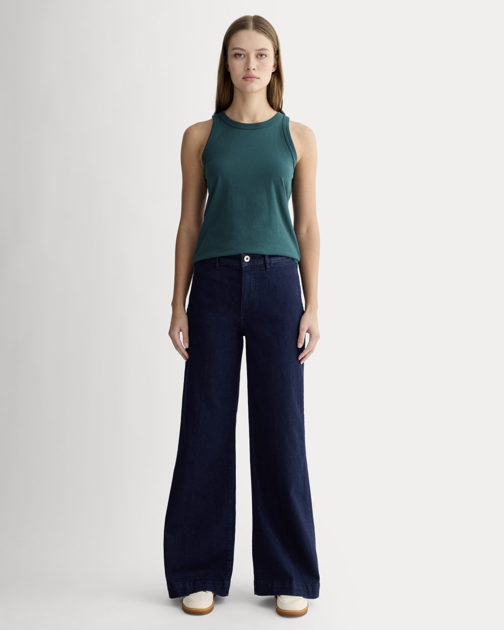 The Tank in Essential Cotton | Dark Sea