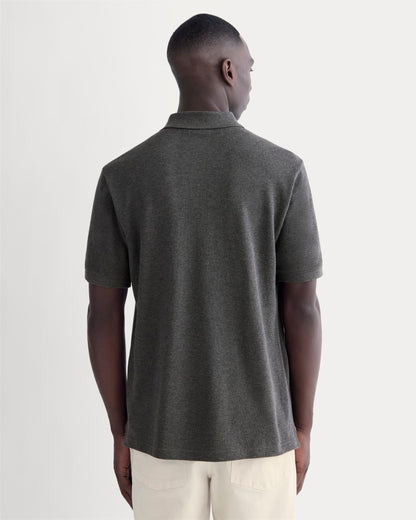 The Pique Polo | Heathered Graphite
