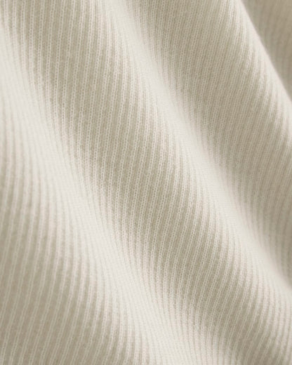 The Cropped Crew Top in Ultrafine Merino | Parchment
