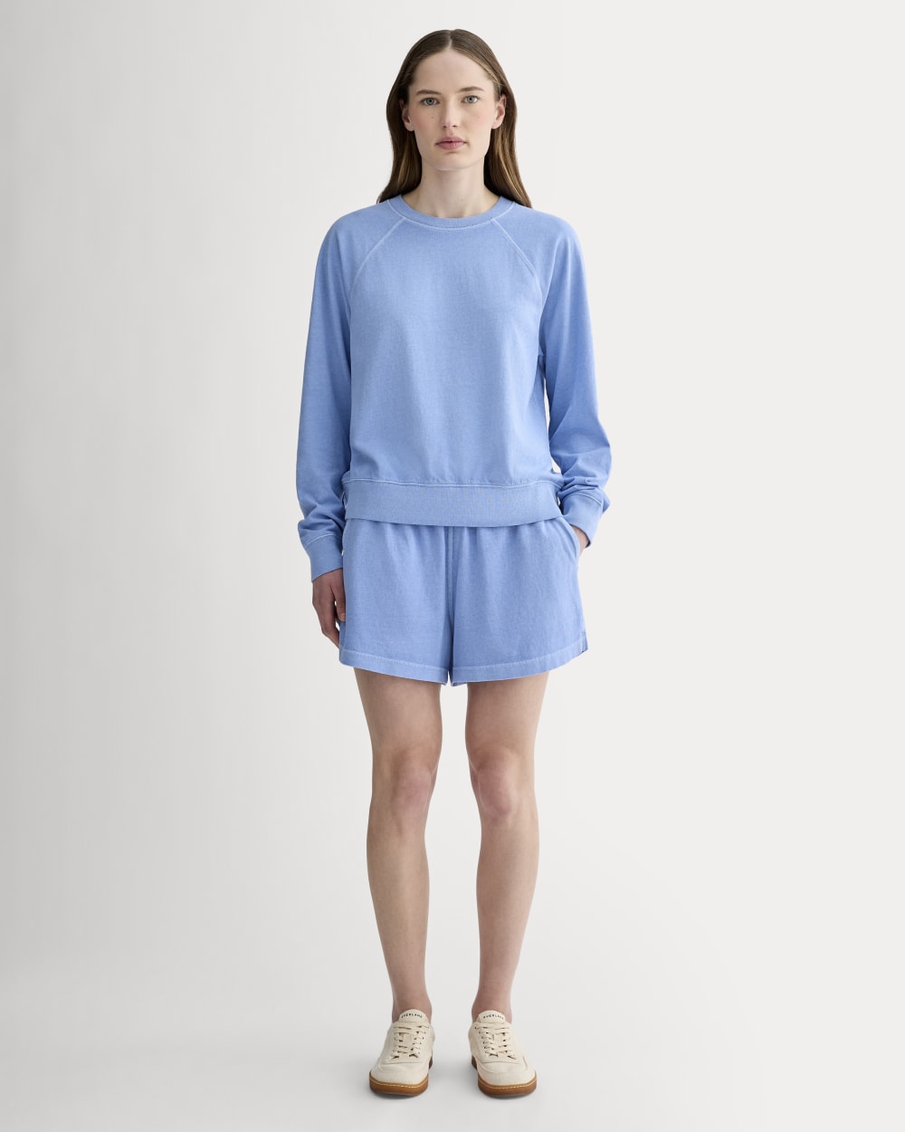 The Off-Duty Long-Sleeve Tee | Granada Sky Blue Garment Dye