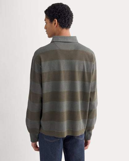 Vintage Rugby Pullover | Overdye Olive Night