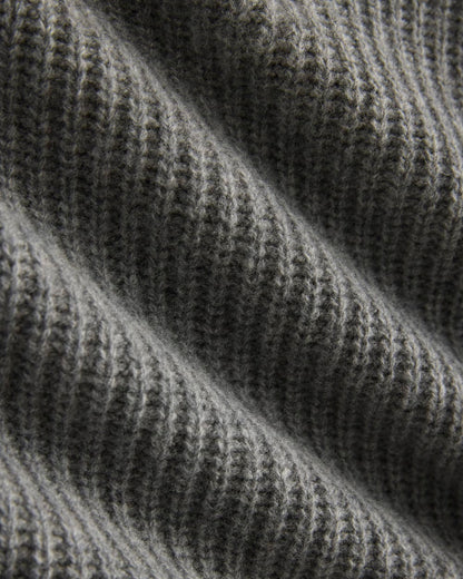 The Half-Zip Sweater in Luxe Merino | Heathered Mid-Grey