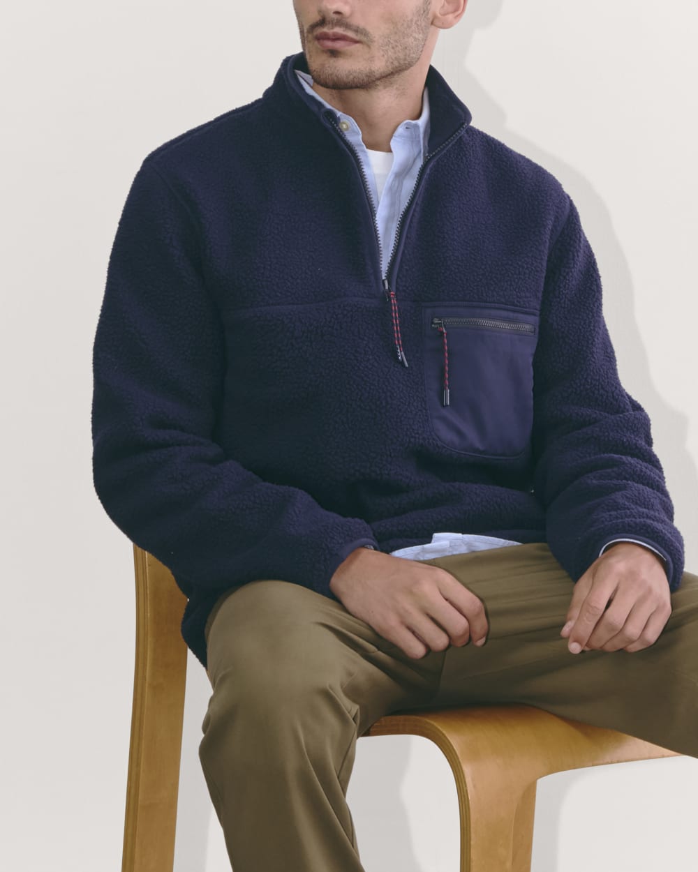The Teddy Quarter-Zip Fleece | Navy