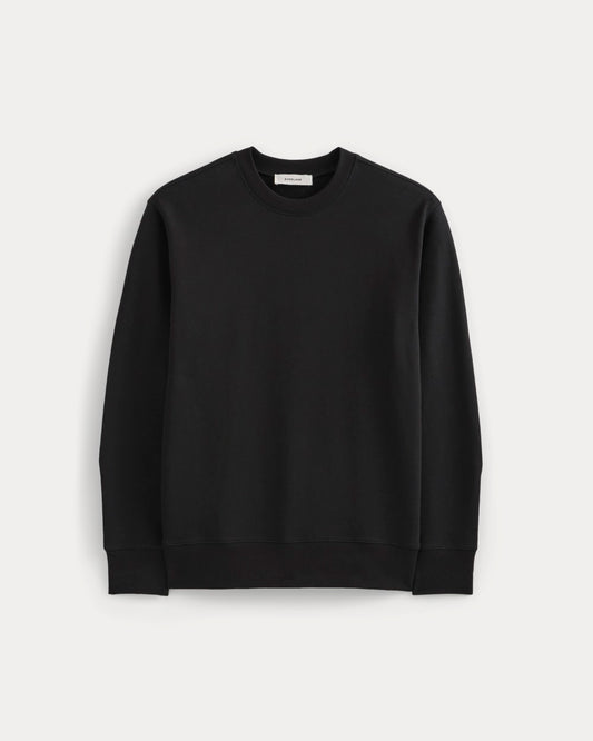 Lightweight Terry Sweatshirt | Black