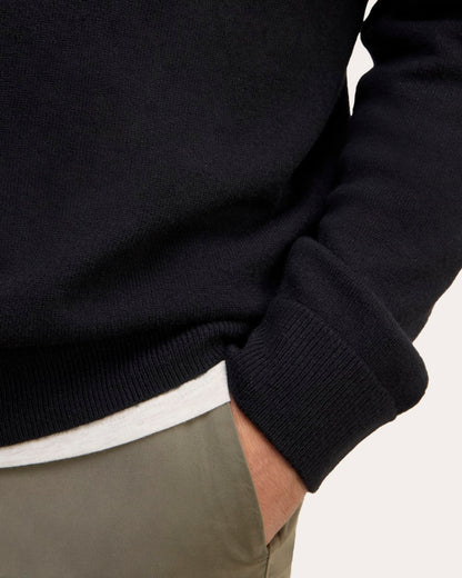 The Cashmere V-Neck Sweater | Black