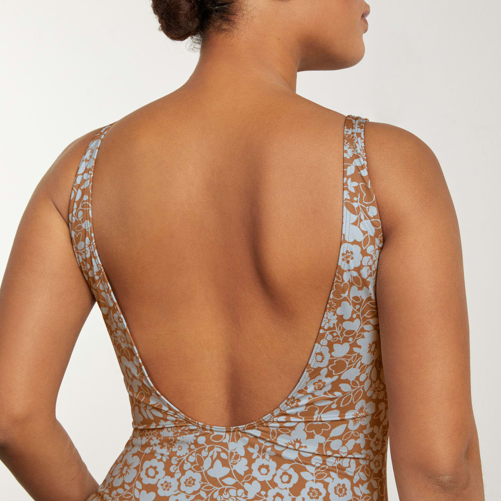 The Square-Neck One-Piece | Honey Floral