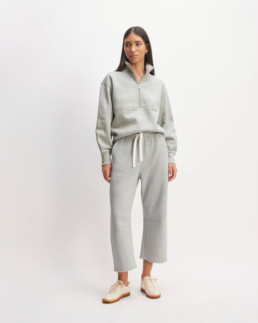 The ReTrack Half-Zip Sweatshirt | Heather Grey