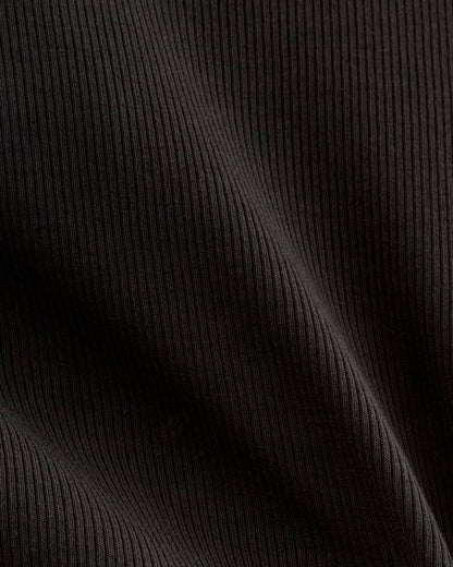 The Luxe Rib Crew | Black