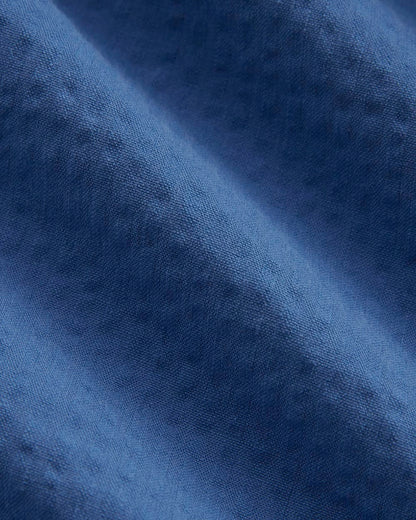 The Seersucker Resort Shirt | Soft Cobalt
