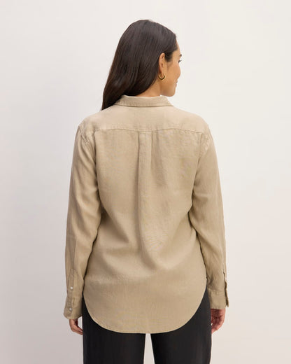 The Must-Have Shirt in Linen | Trench Coat Khaki