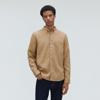 The Classic Shirt in Linen | Iced Coffee