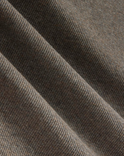 The Luxe Rib Funnel-Neck Tank | Heathered Fatigue