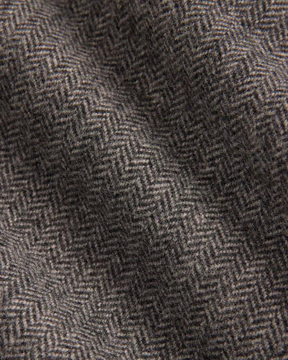 The Oversized Blazer in Wool | Grey Herringbone
