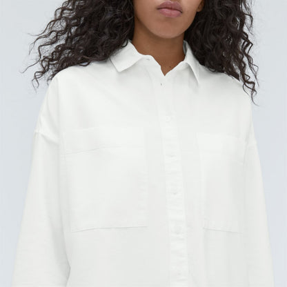 The Way Long Oxford Shirt | White