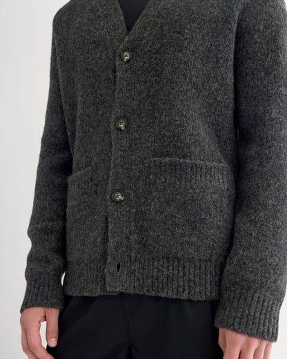 The Cloud Relaxed Cardigan | Heathered Soot