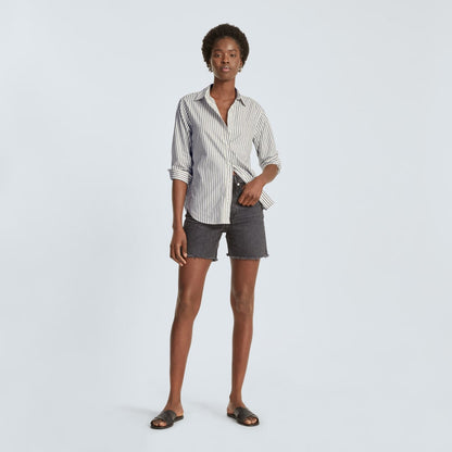 The Must-Have Shirt in Silky Cotton | Deep Blue / Canvas