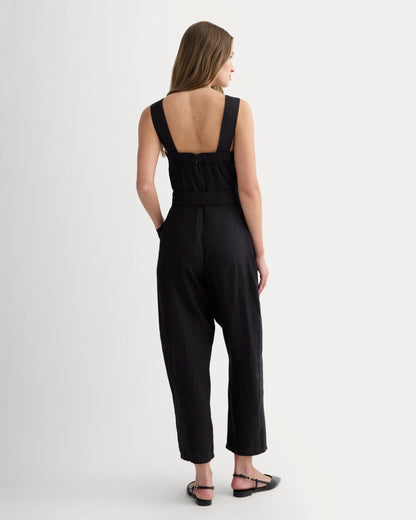 The Utility Coverall in Linen | Black