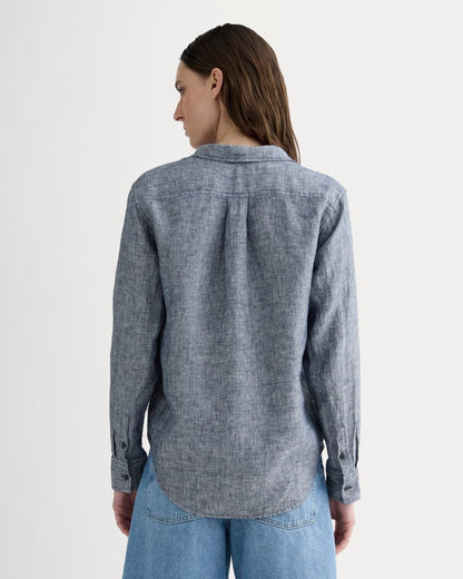 The Must-Have Shirt in Linen | Navy Chambray