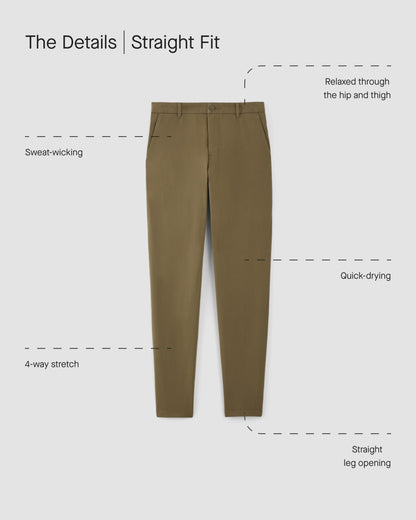 The Straight Fit Performance Chino | Uniform | Slate Grey | Straight