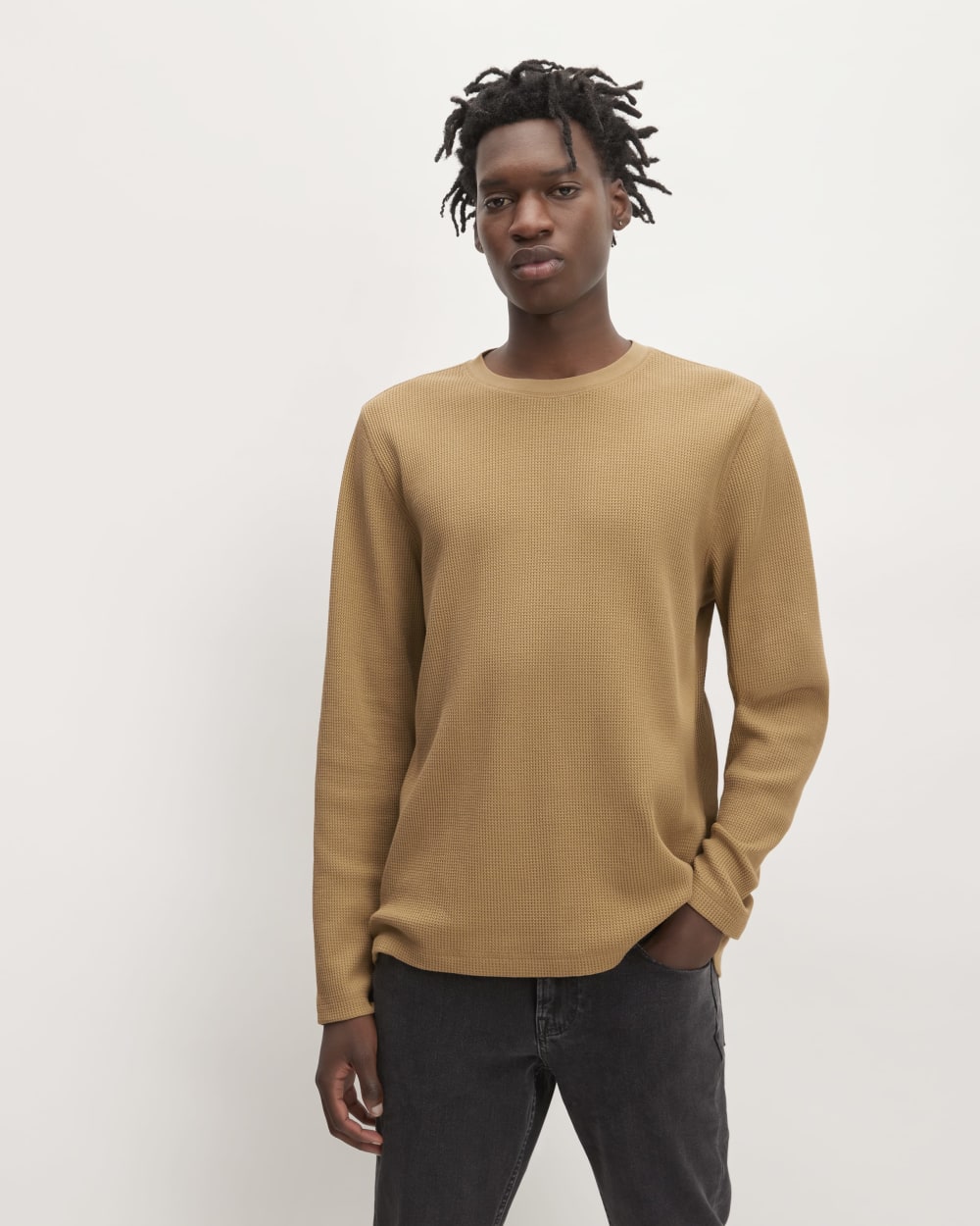 The Waffle Long-Sleeve Crew | Toasted Coconut