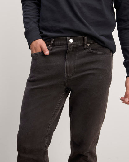 The Organic Cotton Straight-Leg Jean | Washed Black