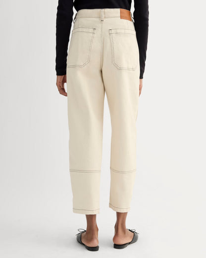 The Utility Barrel Jean | Ecru | Regular