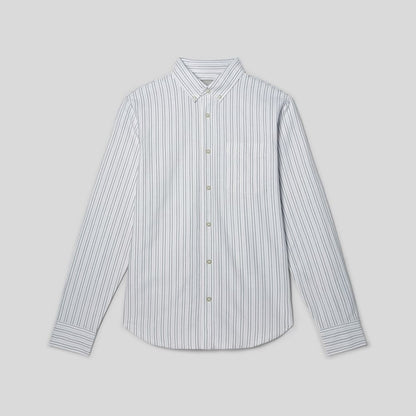 The Classic Oxford Shirt | Canvas / Mauve / Chocolate | Standard