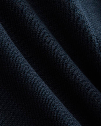 Cropped Cardigan in Everyday Cotton | Deep Navy