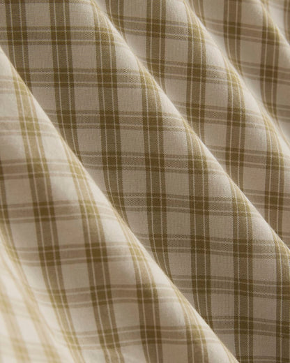 Washed Poplin Shirt | Aged Brass Plaid