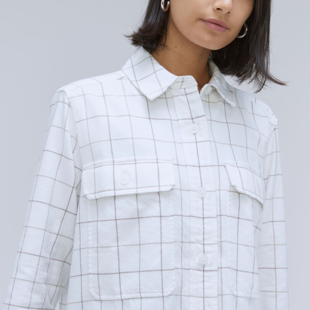 The Classic Cotton Flannel Shirt | Canvas Tan Plaid