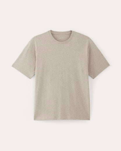 The Premium-Weight Relaxed Crew | Uniform | Heathered Oatmeal
