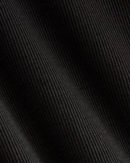 The Luxe Rib Long-Sleeve Crew | Black