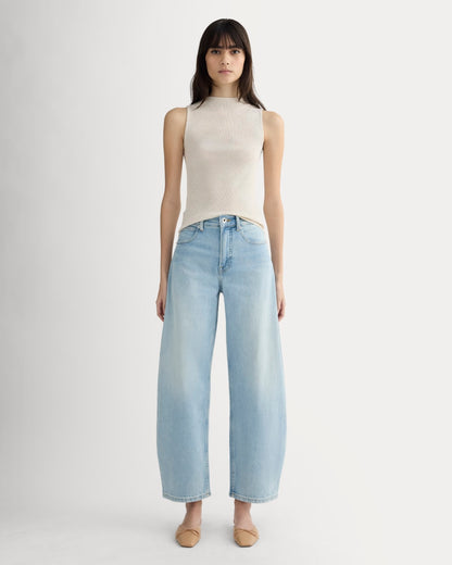 The Luxe Rib Funnel-Neck Tank | Heathered Oat
