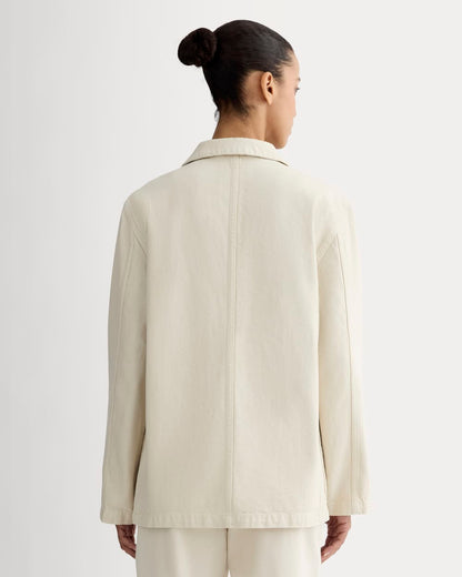 The Denim Chore Blazer | Garment-Dyed Sand