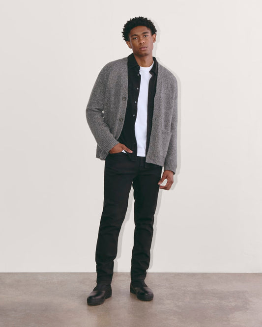 The Cloud Relaxed Cardigan | Heather Charcoal