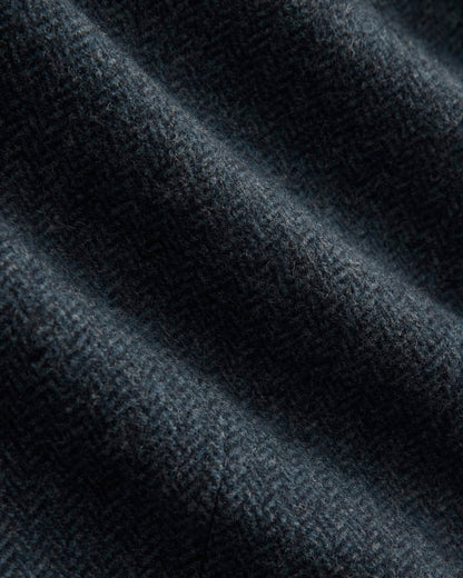 The Oversized Blazer in Wool | Navy Herringbone