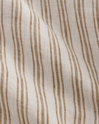 The Classic Shirt in Linen | Bone / Toasted Coconut