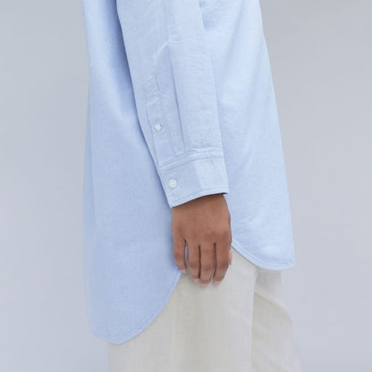 The Way Long Oxford Shirt | Light Blue
