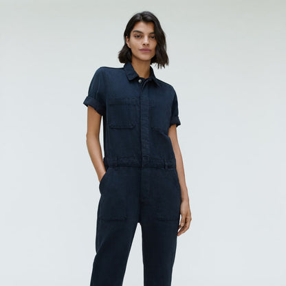 The Supersoft Jean Coverall | Ink Wash