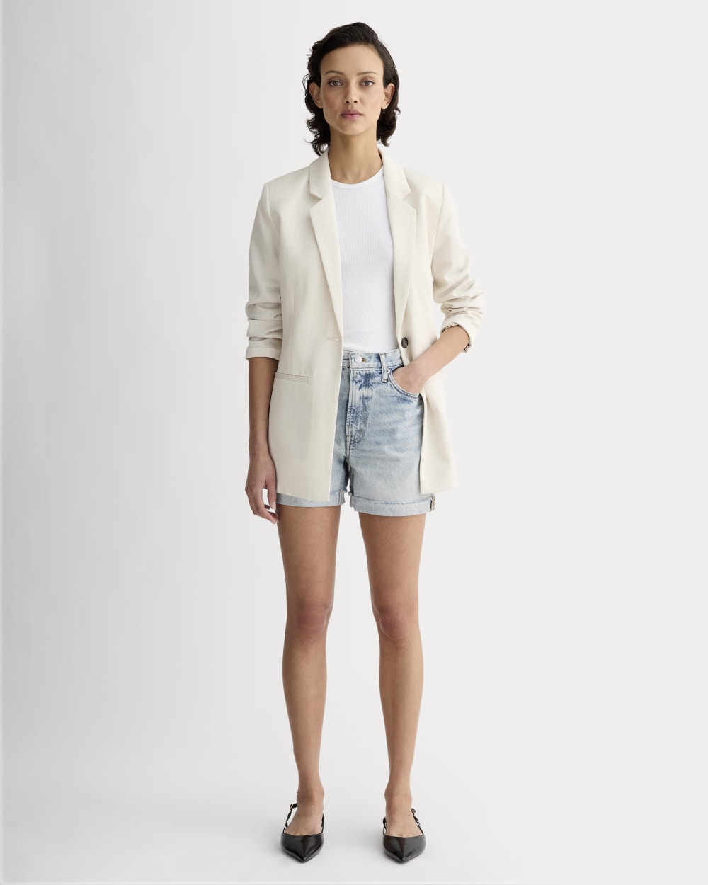 The Cheeky Jean Short | Light Indigo