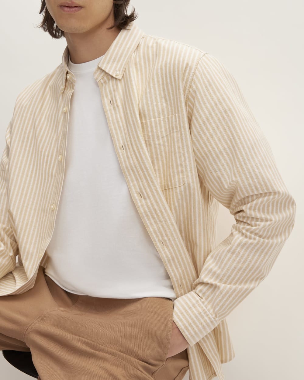 The Classic Oxford Shirt | Bone / Honey | Tall
