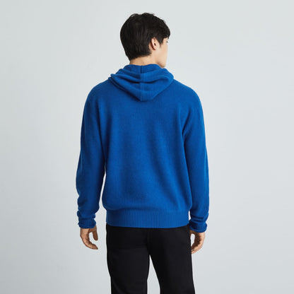 The Felted Merino Hoodie | Azure