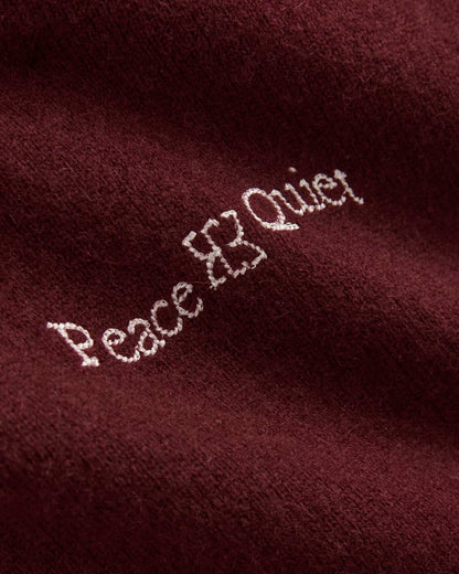 Everlane x Peace & Quiet Cashmere Hoodie | Wine
