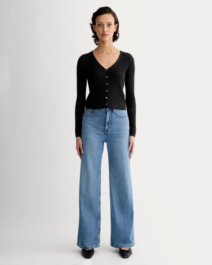The Cardigan in Ultrasoft Merino | Black