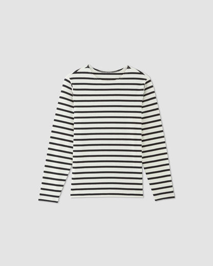The Premium-Weight Long-Sleeve Mariner Tee |  Canvas / Black