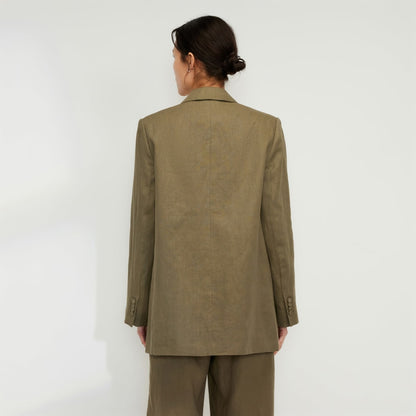The Oversized Blazer in Linen | Kalamata