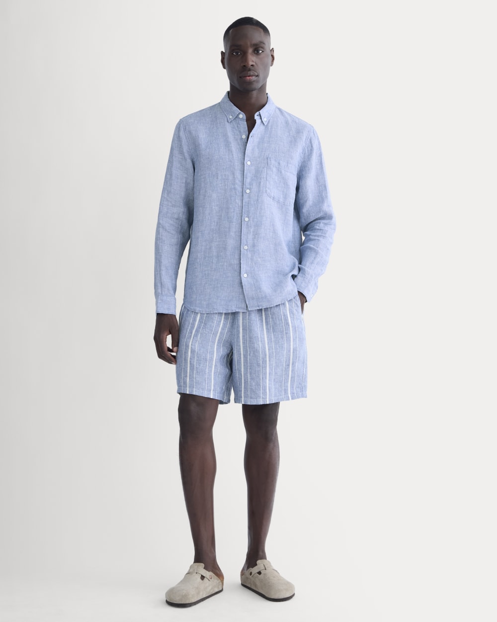 The Classic Shirt in Linen | Chambray